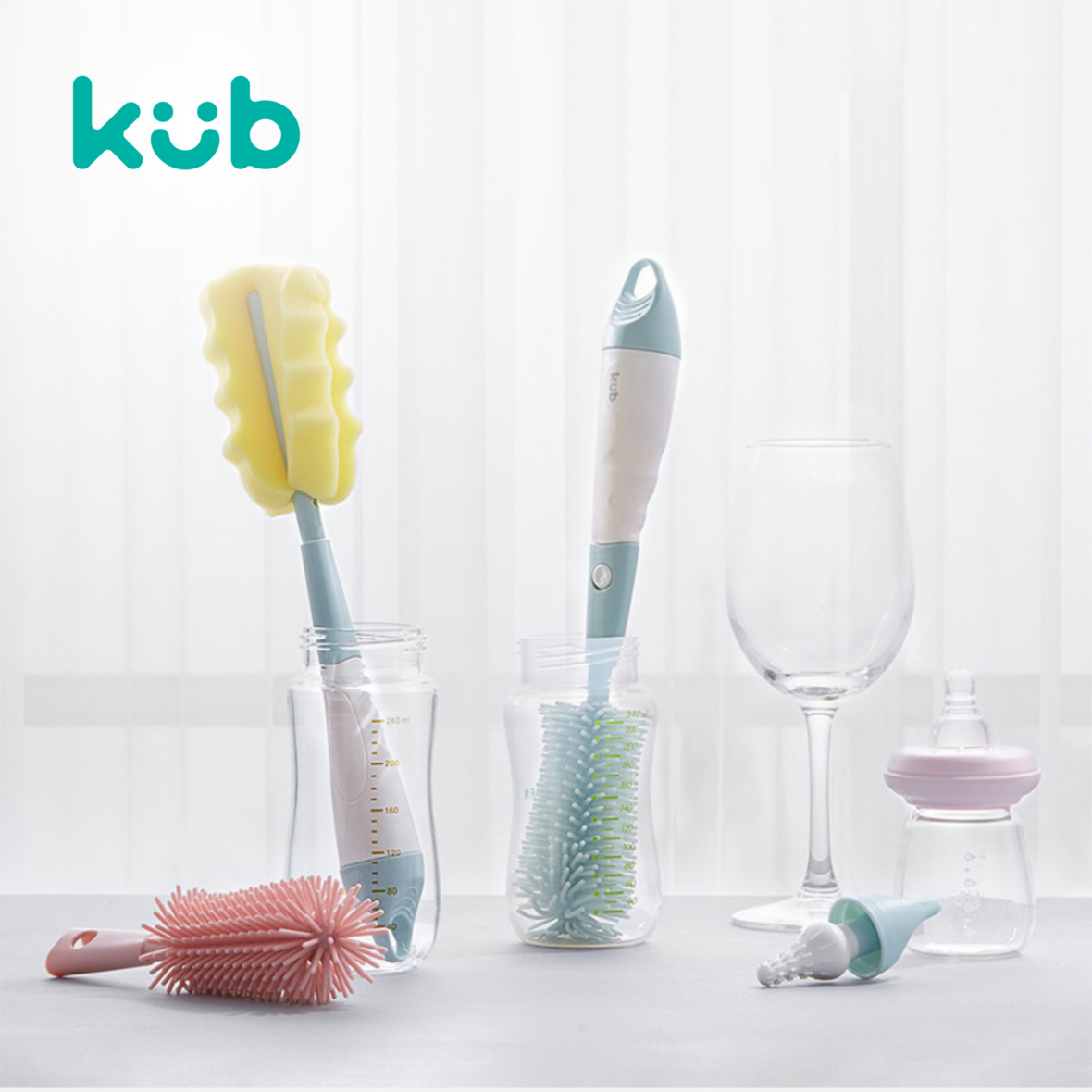 KUB Multifunctional bottle brush set