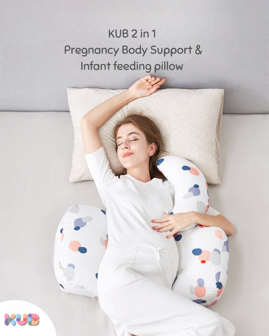 KUB 2in1 Pregnancy Body Support and infant feeding pillow