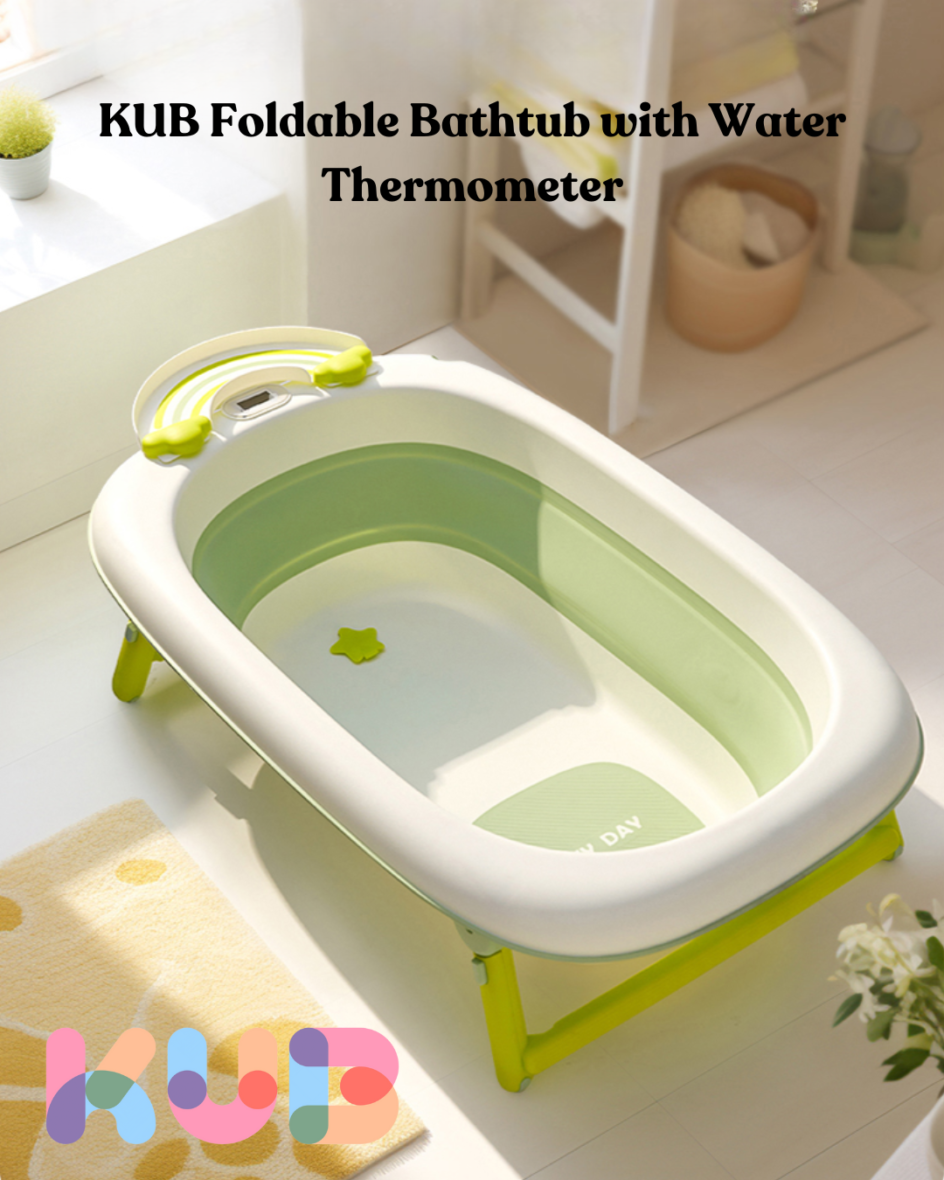 KUB Foldable Bathtub with Water Thermometer