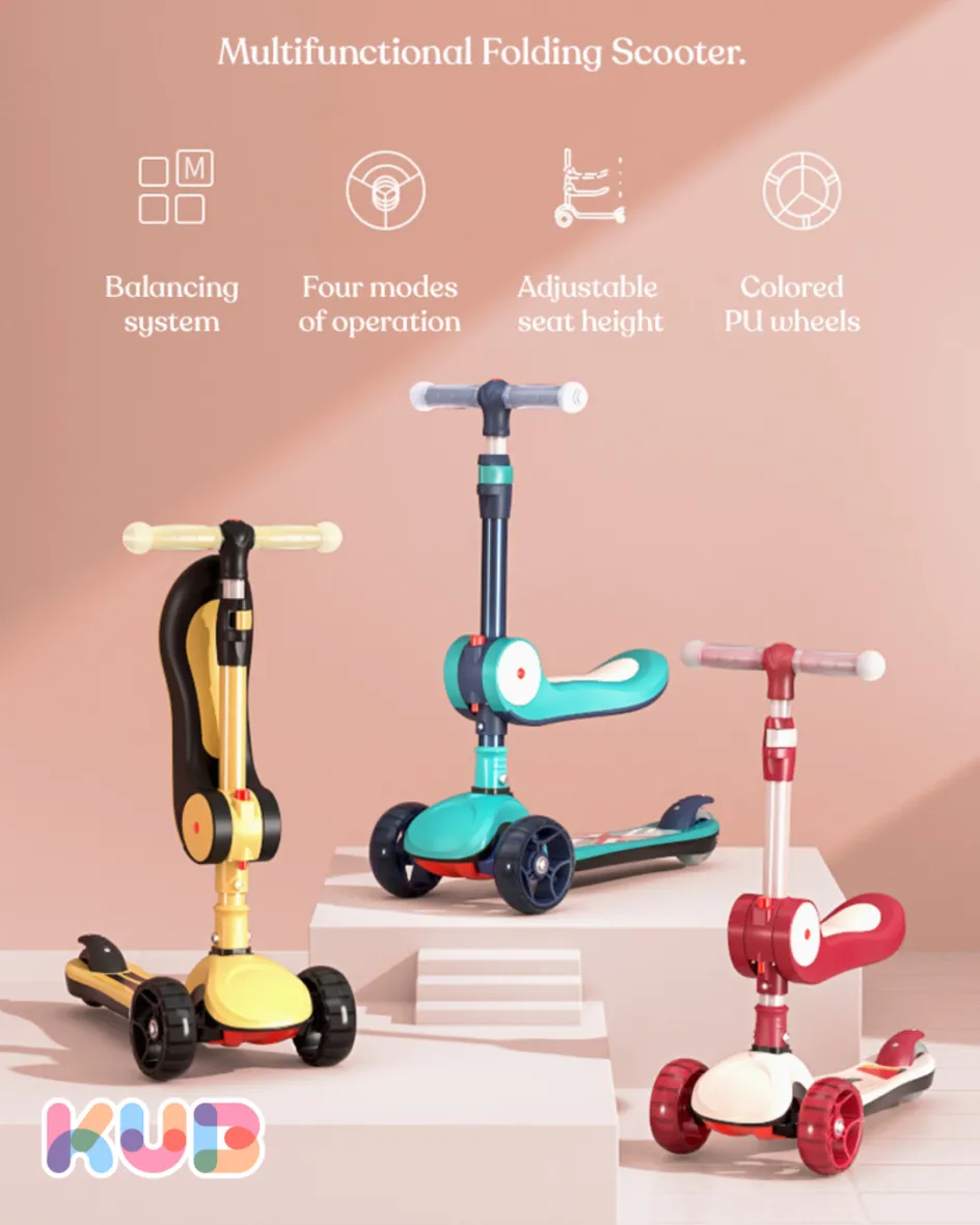 KUB Folding Scooter with Seat