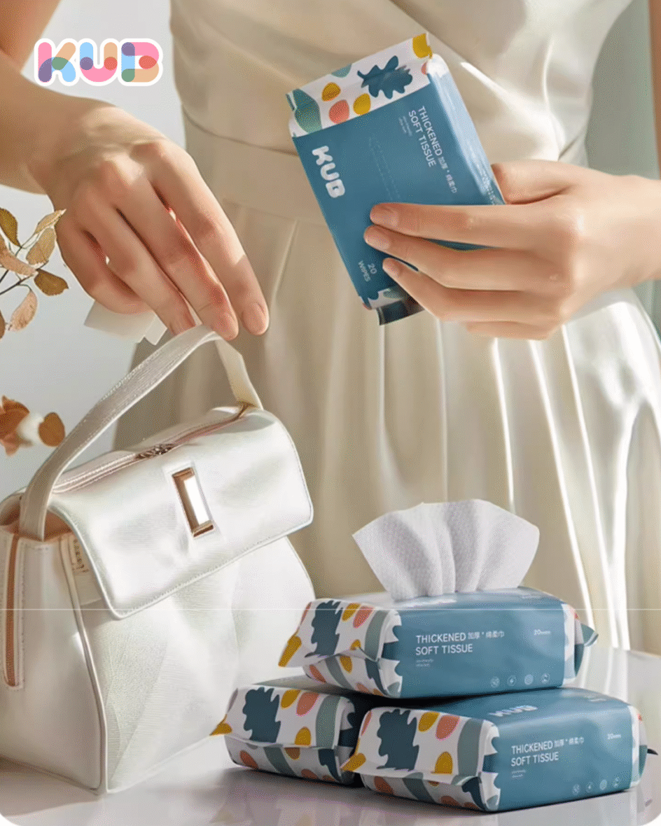 KUB 100% cotton tissue 1 pack 20 sheets